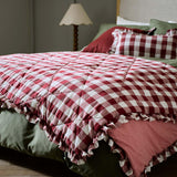 Habitat Berry Quilted Gingham Bedspread - 200x200