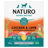 Naturo Natural Adult Dog Food Chicken & Lamb with Rice & Vegetables 1 to 7 Years 400g