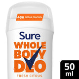 Sure Women Fresh Citrus Whole Body Deodorant Stick 48h Odour Control 50ml