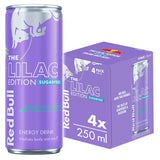 Red Bull Energy Drink Sugar Free Grapefruit & Blossom, Lilac Edition 4 x 250ml