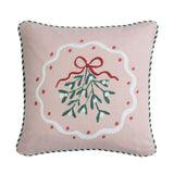 Sainsbury's Home Bows Mistletoe Printed Cushion - 43x43
