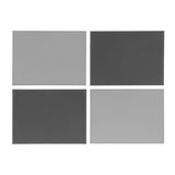 Habitat Pack of 4 Faux Leather Two Tone Reversible Placemat - Grey
