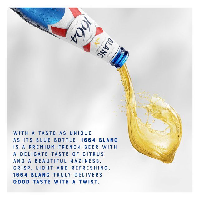 1664 Blanc Premium Lager Beer Bottles   4 x 330ml - McGrocer