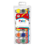 18 Poster Paints & 2 Brushes   18 per pack - McGrocer