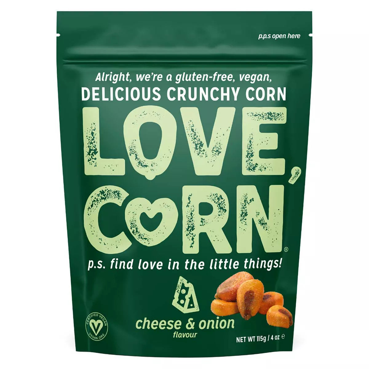 LOVE CORN Cheese & Onion - 115g - McGrocer