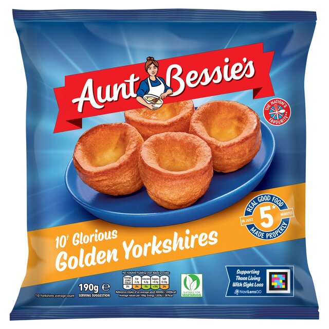 Aunt Bessie's 10 Glorious Golden Yorkshire Puddings    190g - McGrocer