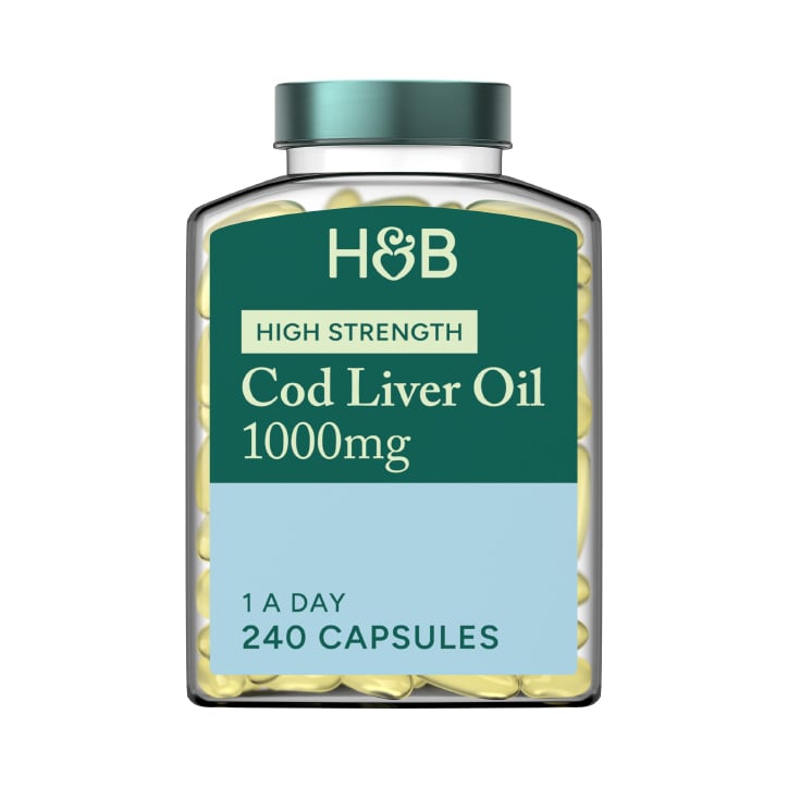 Holland & Barrett Pure Cod Liver Oil 500mg 120 Capsules - 999074