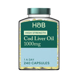 Holland & Barrett Pure Cod Liver Oil 500mg 120 Capsules - 999074