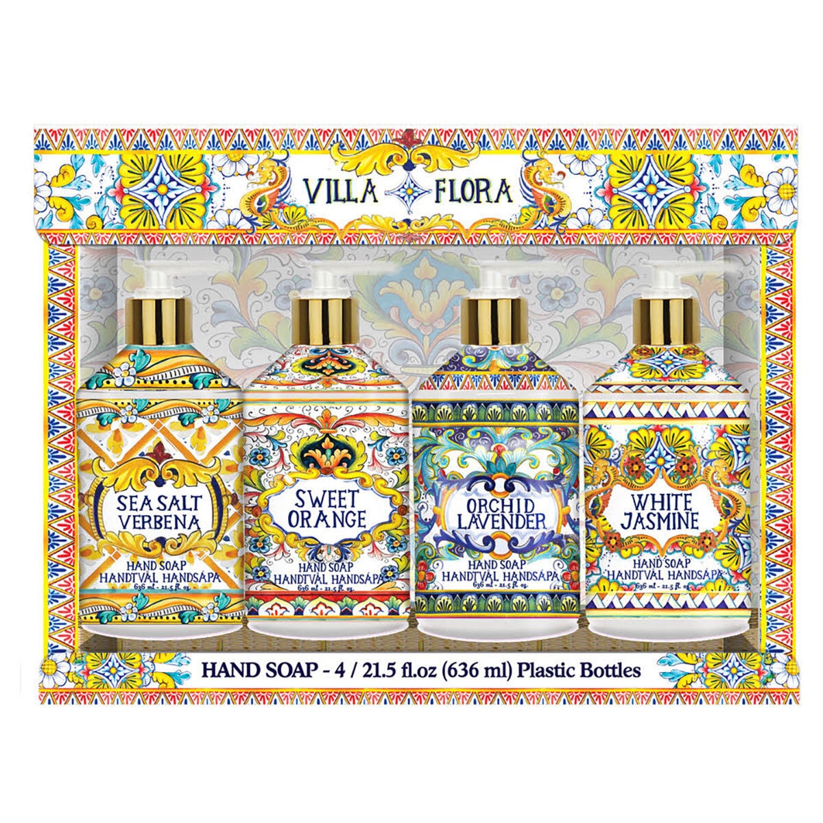 Villa Flora Liquid Soap, 4 x 636ml GOODS Costco UK