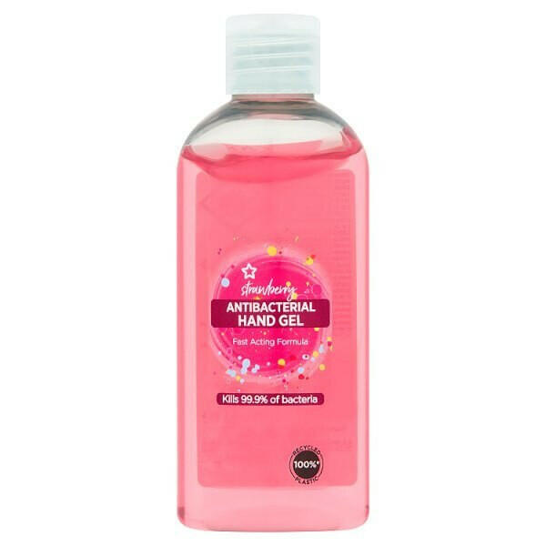 Superdrug Strawberry Sanitizer Hand Gel 100ml GOODS Superdrug   