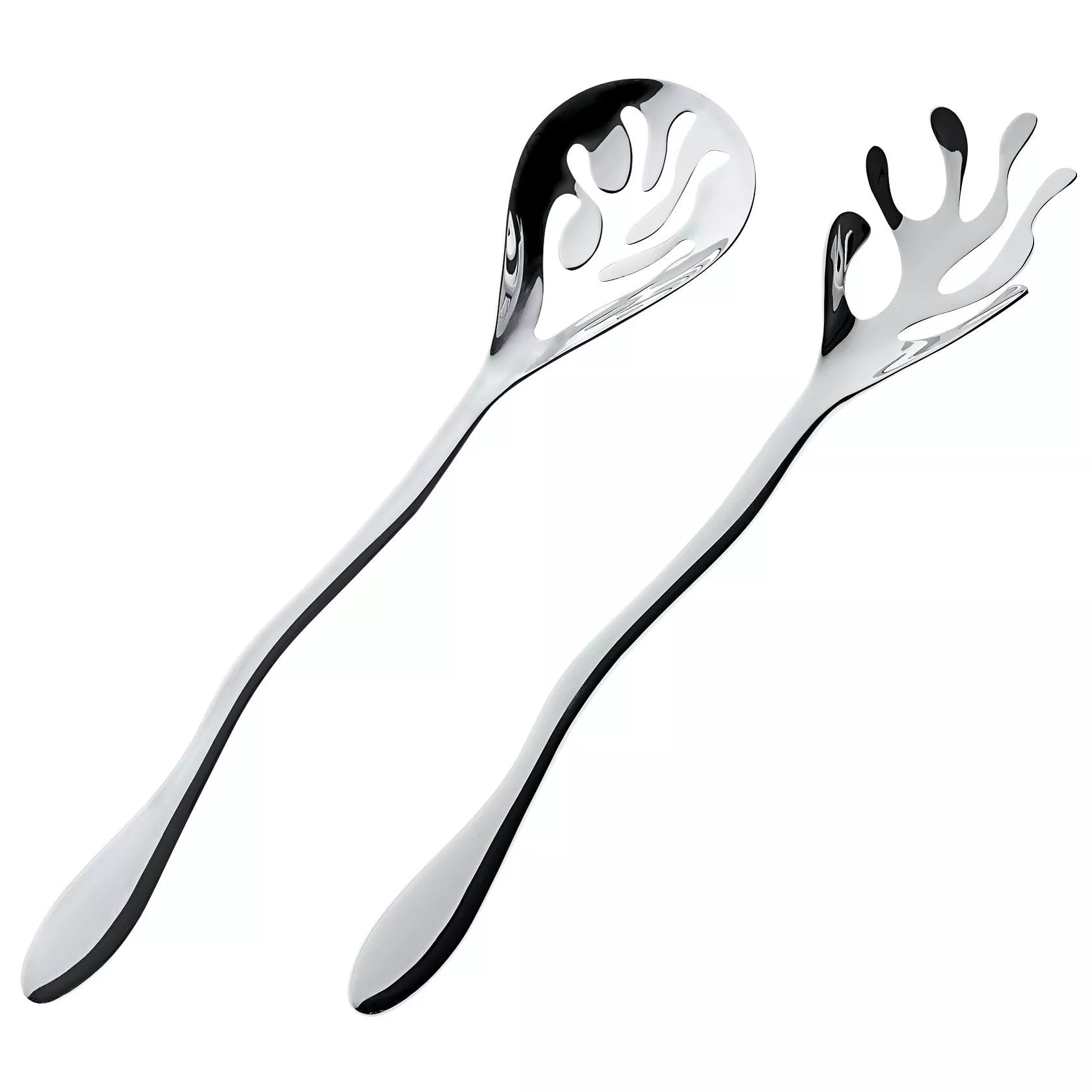 Alessi Mediterraneo Stainless Steel Salad Servers - McGrocer