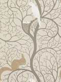 Sanderson Squirrel Dove Wallpaper