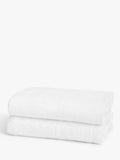 John Lewis ANYDAY Baby's Bath Towels, Pack of 2, White - McGrocer