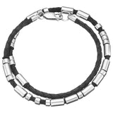 Under the Rose Personalised Double Morse Code Leather Bracelet - McGrocer