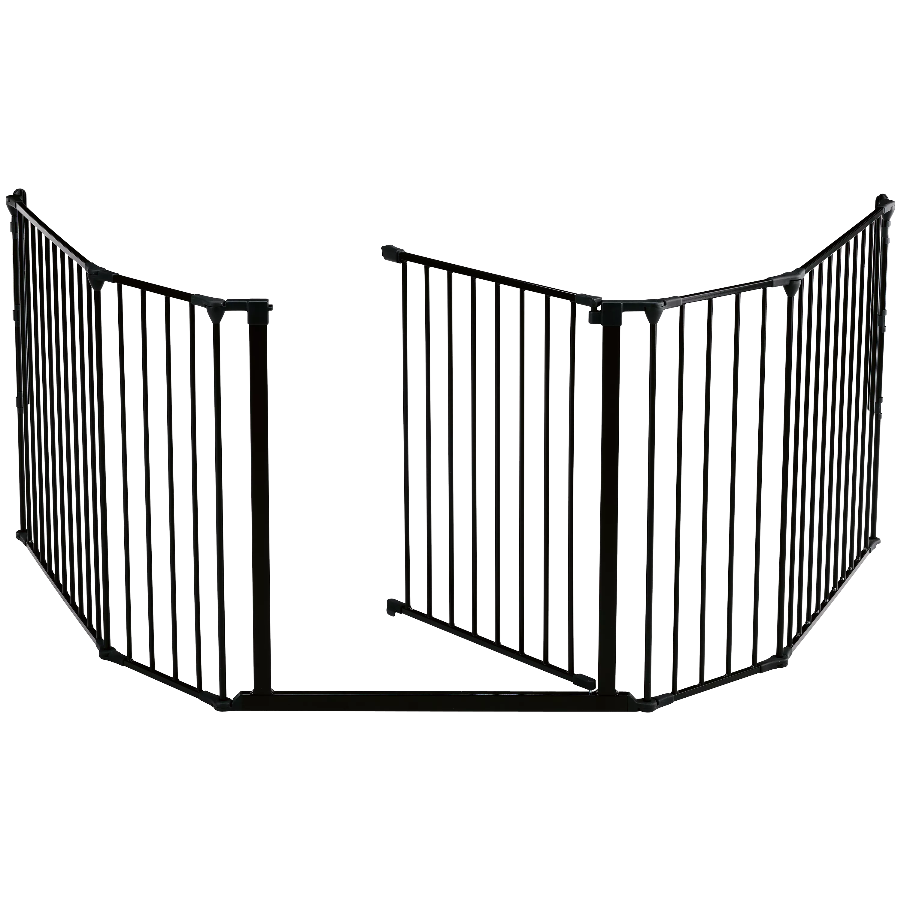 BabyDan XL Fire Surround Configure Gate, Black - McGrocer
