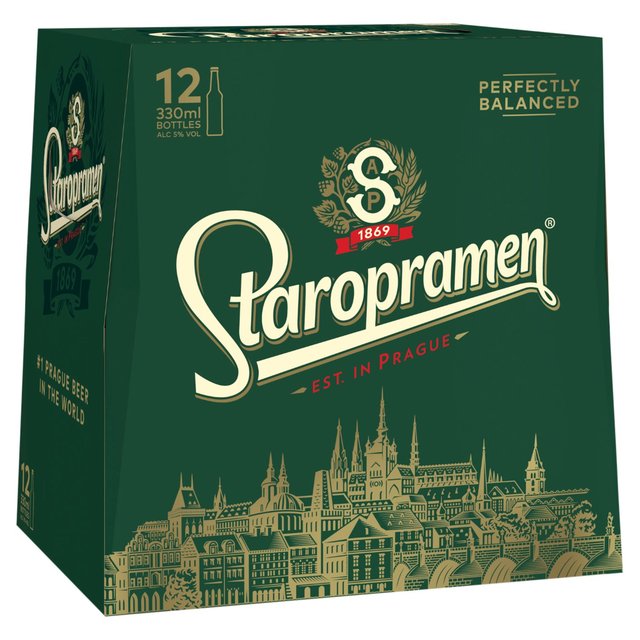 Staropramen Premium Czech Lager   12 x 330ml GOODS M&S   