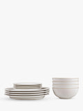 Denby Canvas Stoneware Dinnerware Set 12 Piece