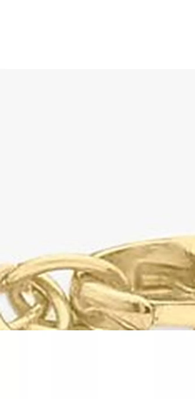 IBB Personalised 9ct Gold Bar Initial Chain Bracelet - McGrocer