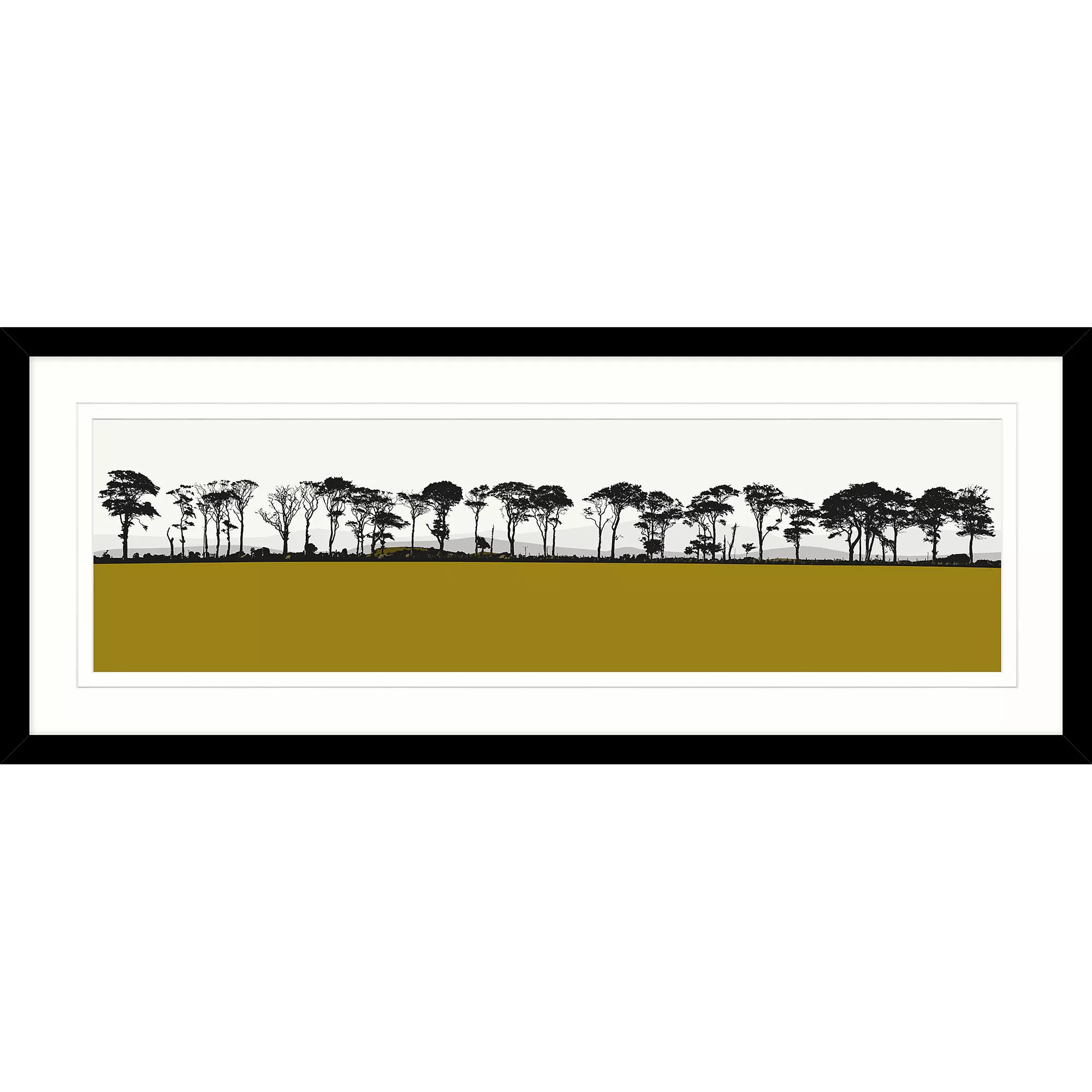 John Lewis Jacky Al-Samarraie 'Northumberland' Framed Print & Mount, 40.5 x 104.5cm - McGrocer