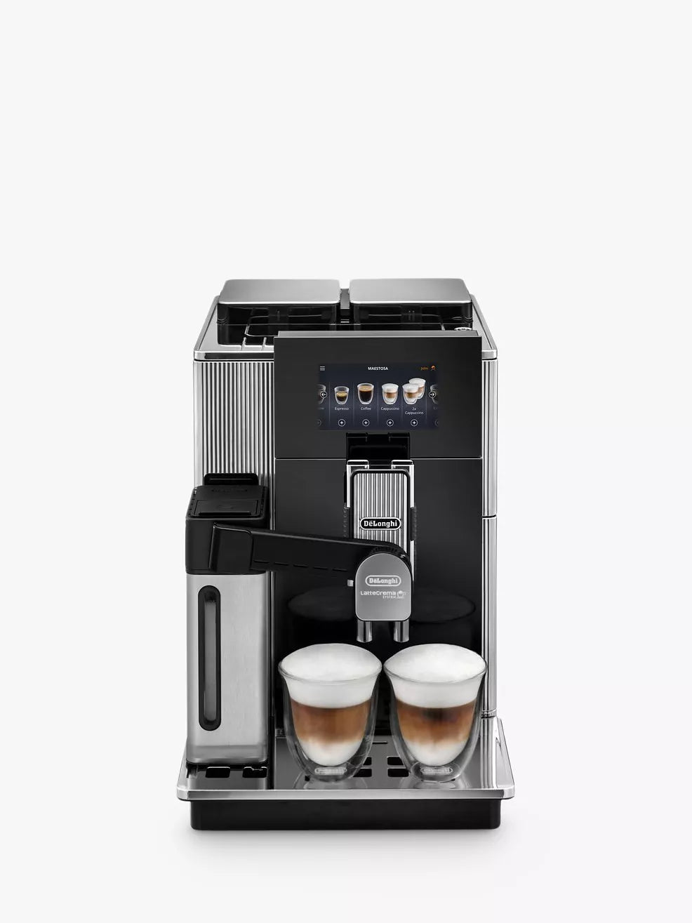 De'Longhi Maestosa EPAM960.75.GLM Fully Automatic Bean to Cup Coffee Machine, Metal Black - McGrocer