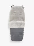 John Lewis Baby Sheepskin Footmuff, Light Grey - McGrocer