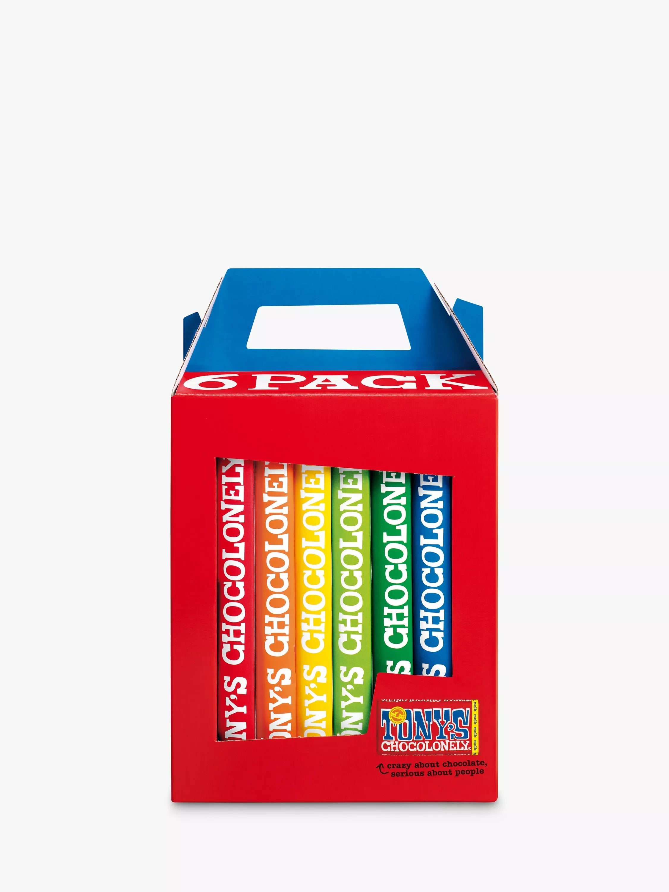 Tony's Chocolonely Rainbow Chocolates, Pack of 6 - McGrocer