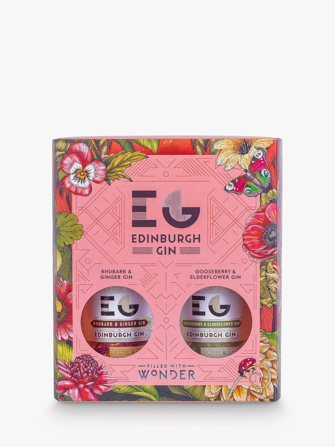 Edinburgh Gin Rhubarb & Ginger Gin and Gooseberry & Elderflower Gin Set, 40cl - McGrocer