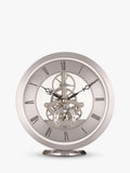 Acctim Millenden Skeleton Mantel Carriage Clock 13Cm Silver