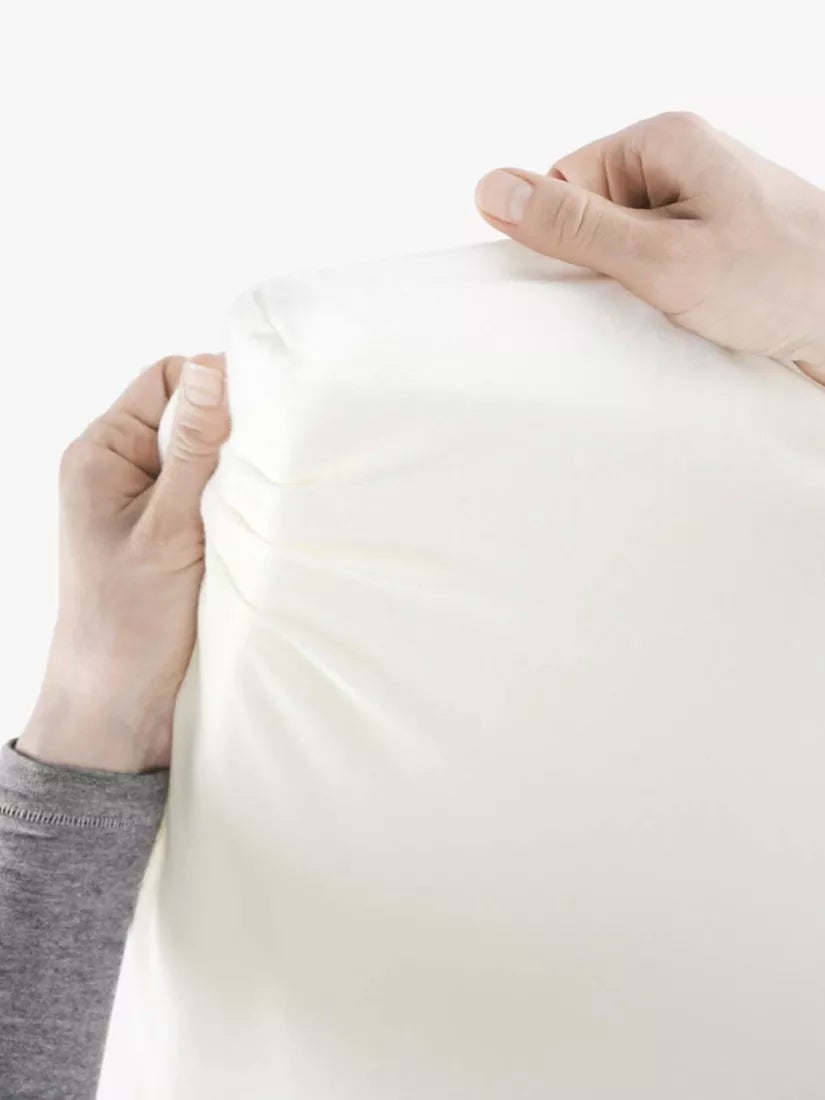 BabyBjörn Travel Cot Light Fitted Sheet, White - McGrocer