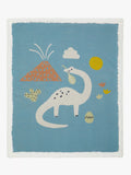 John Lewis Dinosaur Sherpa Fleece Baby Blanket, 100 x 80cm - McGrocer