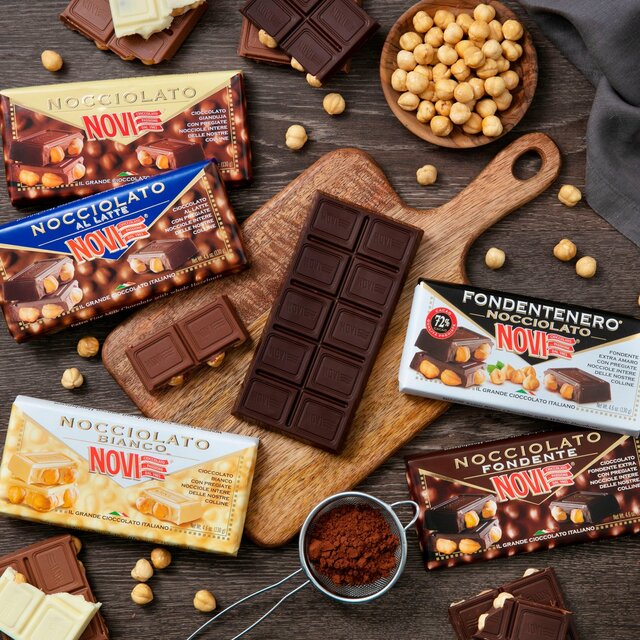 Novi Nocciolato Gianduja Chocolate with Whole Hazelnuts   130g - McGrocer