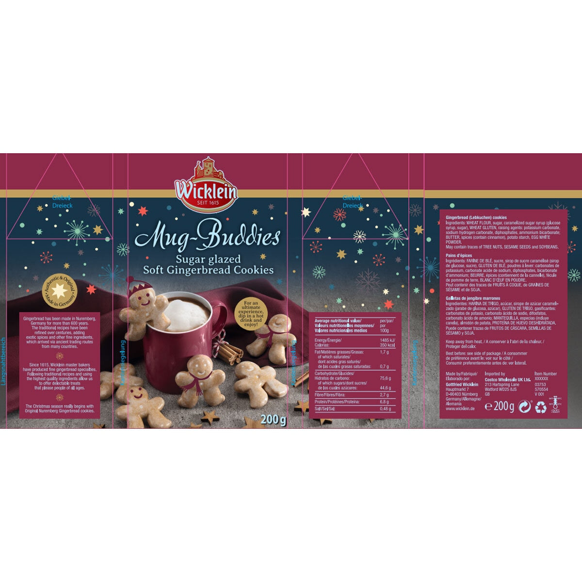 Wicklein Mug Buddies, 4 x 200g GOODS Costco UK