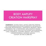 Toni & Guy Body Amplify Creation Hairspray   250ml