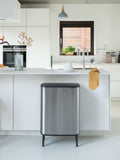 Brabantia Matt Steel Fingerprint Proof Bo Hi 60L Touch Bin