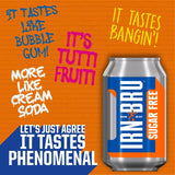 IRN-BRU Sugar Free   24 x 330ml - McGrocer