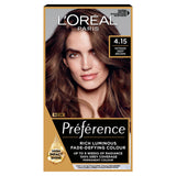 L'Oreal Preference Infinia 4.15 Caracas Iced Chocolate Permanent Hair Dye - McGrocer