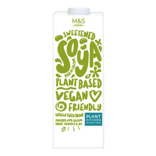 M&S Plant Kitchen Sweetened Soya Drink   1L - McGrocer