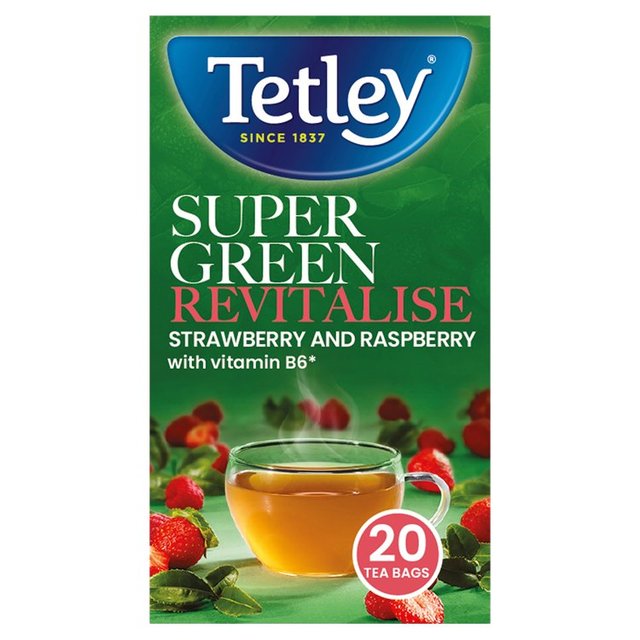 Tetley Super Green Tea Boost Berry Burst Tea Bags   20 per pack GOODS M&S   