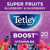 Tetley Super Fruit Tea Boost Blueberry & Raspberry Tea Bags   20 per pack GOODS M&S   