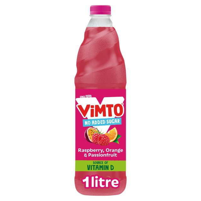 Vimto Remix Raspberry Orange & Passionfruit Squash   1L GOODS M&S   