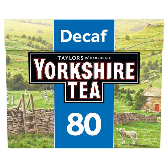 Yorkshire Decaf Teabags   80 per pack GOODS M&S   