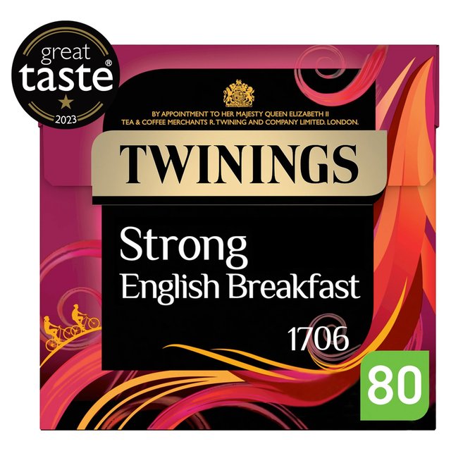 Twinings English Strong Breakfast Tea   80 per pack GOODS M&S   