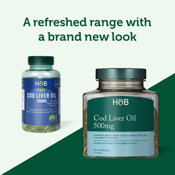 Holland & Barrett Pure Cod Liver Oil 1000mg 240 Capsules - McGrocer