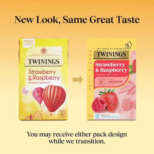 Twinings Strawberry & Raspberry Tea   20 per pack GOODS M&S   