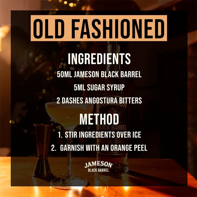 Jameson Black Barrel Triple Distilled Blended Irish Whiskey   70cl - McGrocer