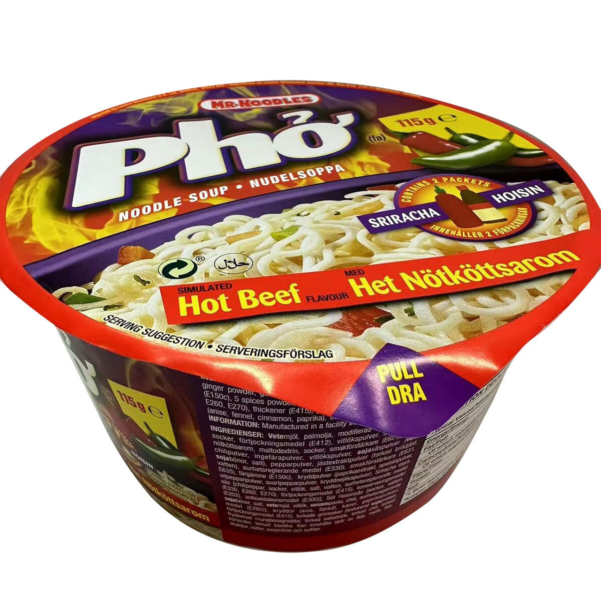 Mr Noodles Pho Hot Beef Noodle Soup, 12 x 115g - McGrocer