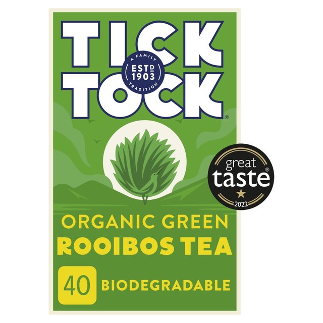 Tick Tock Organic Rooibos Green Tea Bags   40 per pack GOODS M&S   