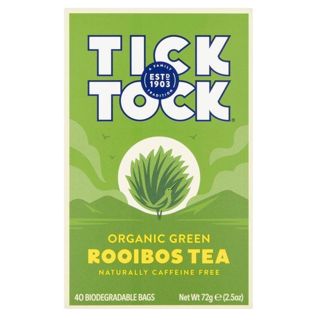 Tick Tock Organic Rooibos Green Tea Bags   40 per pack GOODS M&S   