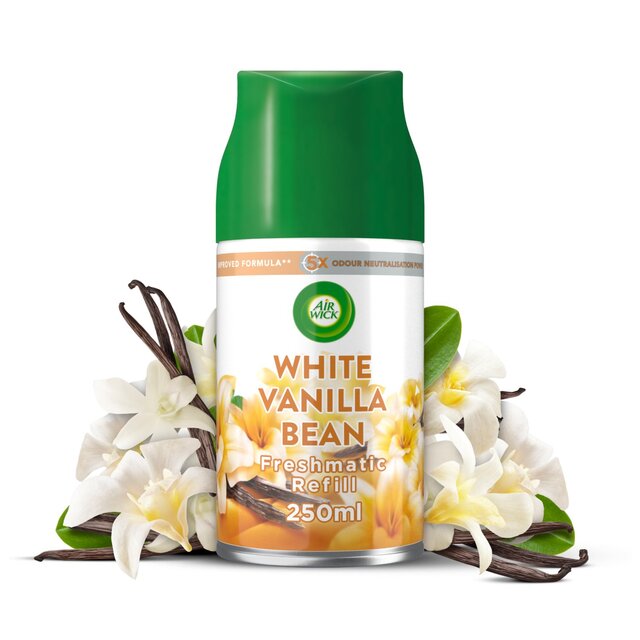 Airwick White Vanilla Bean Freshmatic Refill   250ml - McGrocer