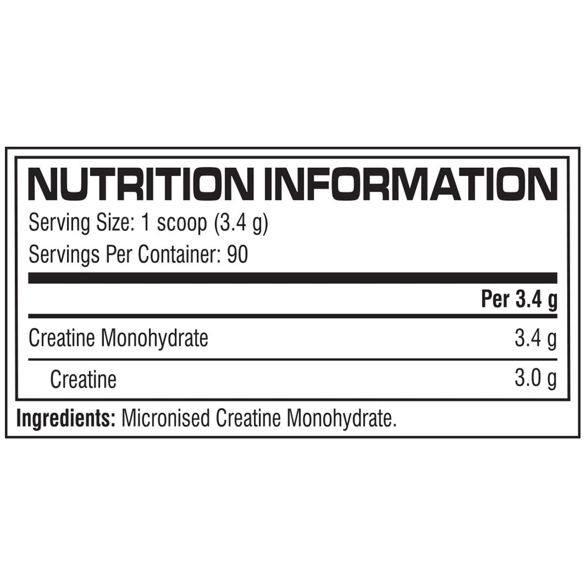 Cellucor Creatine Powder, Unflavoured 306g - McGrocer